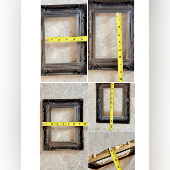 VINTAGE Shabby Chic Gold Empty Frame 8”x10” Opening 4”x6” - Picture 12 of 16